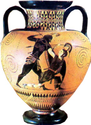 Exékiás, Achilleus zabíjí Penthesileiu