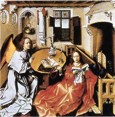 R. Campin, Zvěstování, kolem 1425