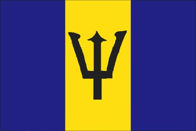 Barbados státní vlajka