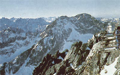 Vysoké Tatry z vrcholu Lomnického štítu, 2632 m