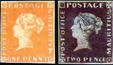 Nejznámější světové rarity, červený a modrý Mauritius z roku 1847