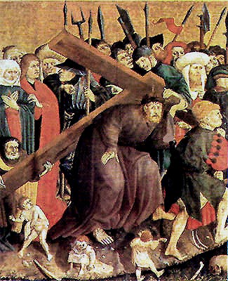 H. Multscher, Cesta na Golgotu, 1437