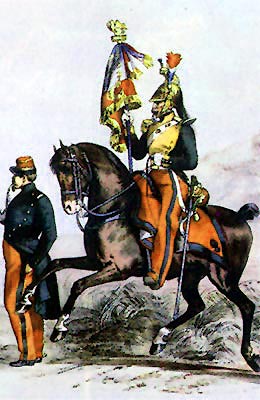 Francouzští dragouni, kolem 1845